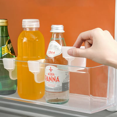 台灣現貨冰箱分隔夾 冰箱透明分隔板 廚房 收納 卡扣 隔板 分類 冷藏 抽屜分隔板 (4入1組) 