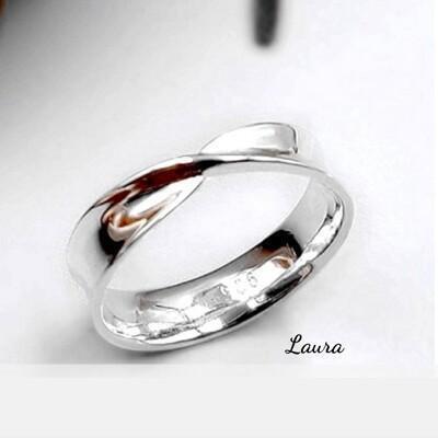 戒指-laura- s925純銀 交織 純銀戒指 對戒 婚戒 定情戒 