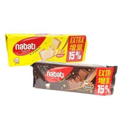 食品麗芝士 nabati 威化酥 夾心酥 威化餅 點心 餅乾 168g 