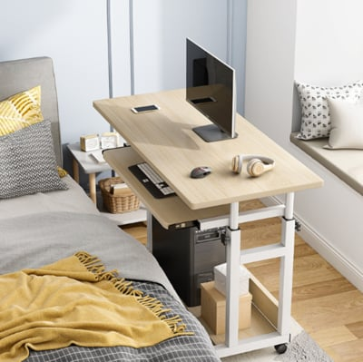 床邊桌 家用宿舍升降桌 臥室可移動邊桌 床上小桌子 側邊簡易電腦桌 