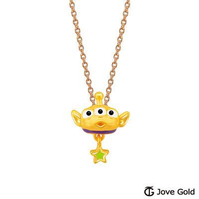 disney迪士尼系列金飾 立體黃金墜子-星際三眼怪款 送項鍊