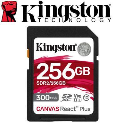 金士頓 256g canvas react plus sd 記憶卡 (sdr2/256gb) 