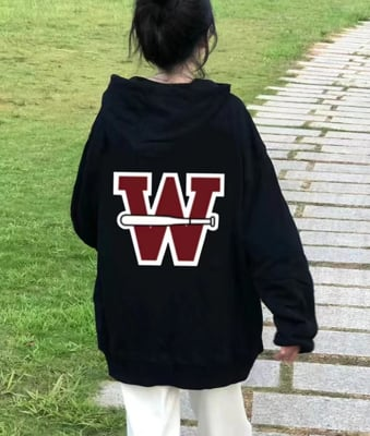 純棉美式複古連帽t恤 寬松秋冬高級感超好看小個子長袖外套上衣 
