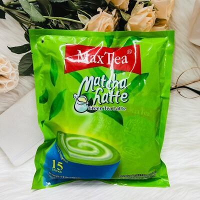潼漾小舖 印尼 max tea 美詩 抹茶拿鐵 20g*15入 沖泡飲料 抹茶 綠茶拿鐵 