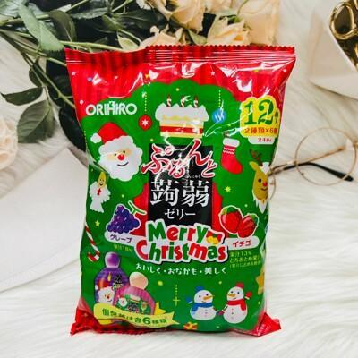 潼漾小舖 聖誕節限定日本 orihiro 不沾手果凍 手撕果凍 蒟蒻果凍 