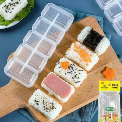 dy312握壽司模具 五連式 壽司 模具盒 飯糰模具 壽司盒 握壽司 壓型器 壽司模型 