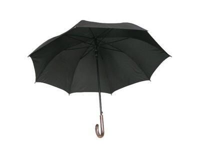 黑傘 自動直傘500萬超大傘面-黑色雨傘 27英吋自動直傘(晴雨傘) 