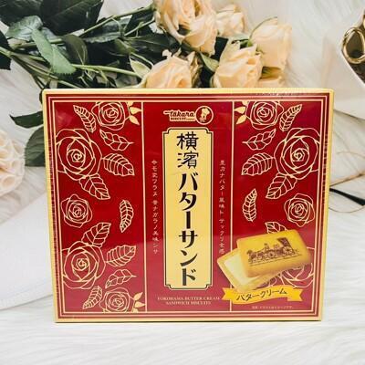 潼漾小舖日本 takara 寶製果 橫濱奶油風味夾心餅乾 136g 盒裝 奶油餅乾 