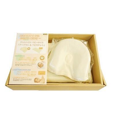 日本原裝 geltron 固態凝膠 嬰兒枕頭 禮盒組(甜甜圈款式+餅乾款式) 