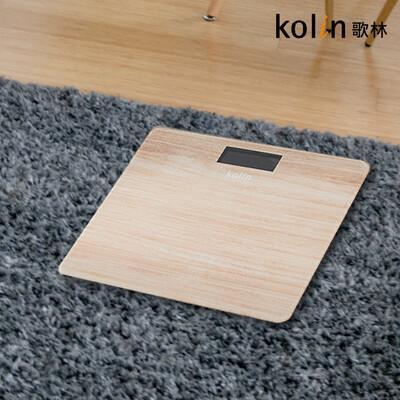 kolin歌林溫度顯示木紋體重計 kwn-mn33 保固一年 體重秤 體重機 電子秤 