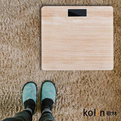 kolin歌林溫度顯示木紋體重計 kwn-mn33 保固一年 體重秤 體重機 電子秤 