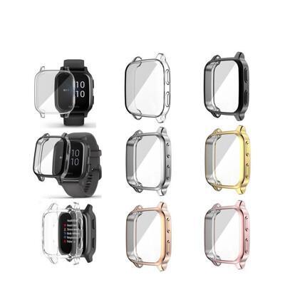 全包電鍍tpu保護套garmin venu 1/2代 plus sq 1/2代 music 軟殼 