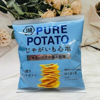 潼漾小舖 日本 koikeya 湖池屋 厚切洋芋片 鄂霍克次鹽&岩鹽 洋芋片 55g 
