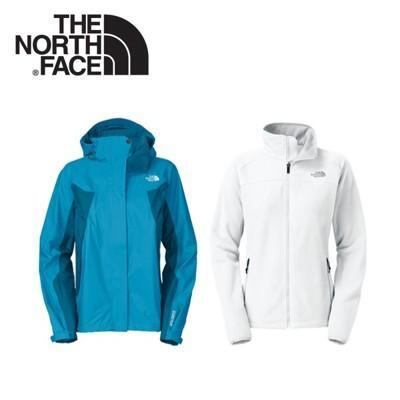 the north face 女 gt wind pro兩件式外套藍白f13p-blu/兜帽外套