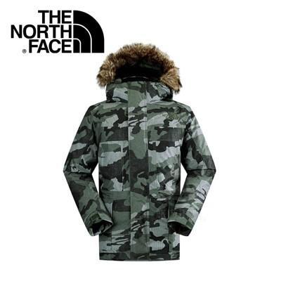the north face 男 hv 550 fill 羽絨外套褐灰綠迷彩ca5m/防水/透氣 