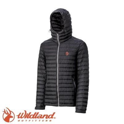 wildland 荒野 男款 700fp連帽輕時尚 羽絨衣黑0a-3211254/羽絨外套/連帽 