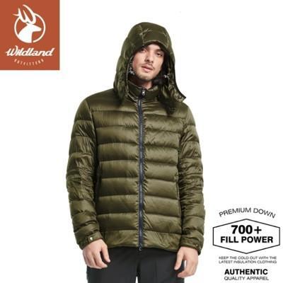 wildland 荒野 男 700fp 可回溯羽絨外套墨綠0a82102/輕羽絨外套/保暖外套/ 
