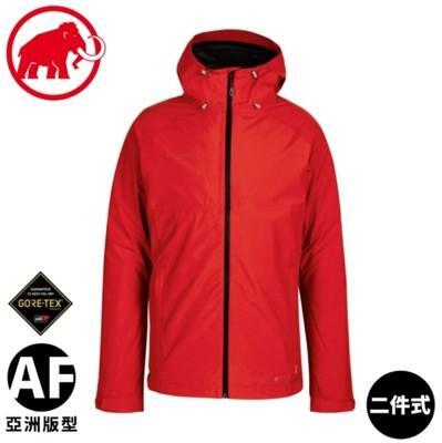 mammut 長毛象 男 二件式防風防水羽絨外套岩漿紅/黑1010-27410/羽絨衣 