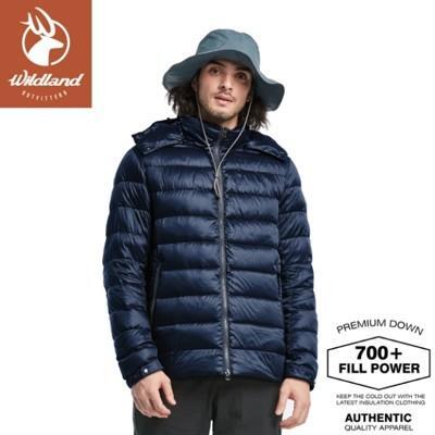 wildland 荒野 男 700fp 可回溯羽絨外套深藍0a82102/輕羽絨外套/保暖外套/ 
