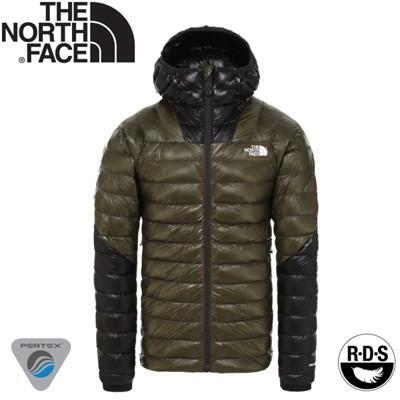the north face 男 summit perex 連帽羽絨外套綠3sqj/羽絨外套/保 