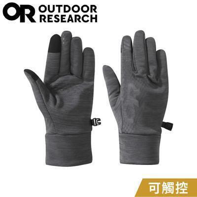 outdoor research 美國 女 防風透氣觸控刷毛保暖手套淺灰271563/厚手套/機 