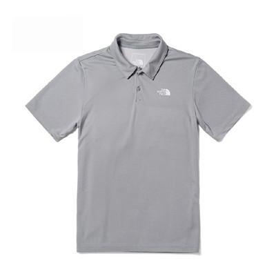 the north face 男 logo 快乾排汗polo短袖t恤 ap淺灰7qow/排汗衣/ 