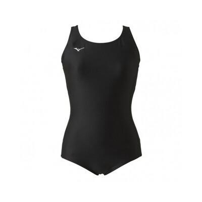 mizuno swim 女連身泳裝-泳裝 游泳 競賽 美津濃 黑銀 