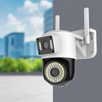 rk9 監視器 雙鏡頭無線網路二合一攝影機 多功雙鏡頭 全彩夜視 智能追蹤 360度無死角 監視器 