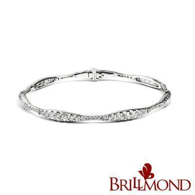brillmond鑽石手鍊2克拉18k金璀璨光流(f-g/si2-vs2 18k白金台) 