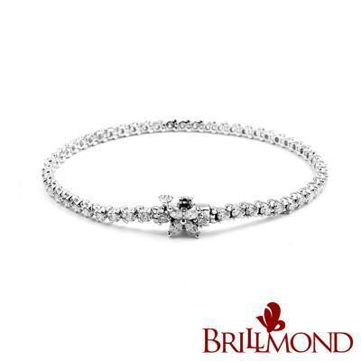 brillmond鑽石手鍊2克拉18k金為愛璀璨(f-g/si2-vs2 18k白金台) 