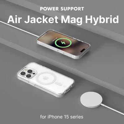  iphone15系列power support magsafe專用hybrid透明雙料保護殼 