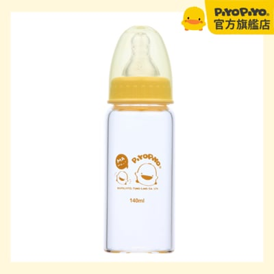 黃色小鴨 標準口徑玻璃奶瓶(140ml) 