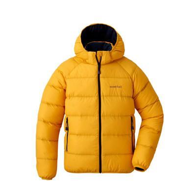 mont-bell 日本 neige down pk童650羽絨外套黃1101647/連帽外套/ 