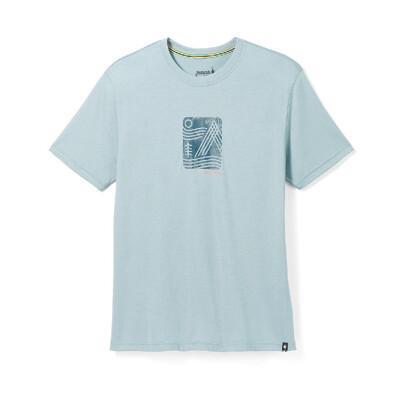 smartwool 美國 塗鴉短tee山林意象 鉛灰sw017097/排汗衣/機能衣/短t 