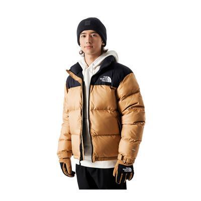 the north face 男icon 700fp 防潑水鵝絨保暖外套(美版)杏仁奶油3c8d 