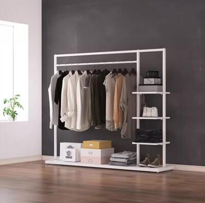 衣帽架掛衣架衣物收納架服裝店衣物展示架室內簡易晾衣架鐵藝掛衣架落地衣架臥室單桿式衣帽架衣服架子收納架 