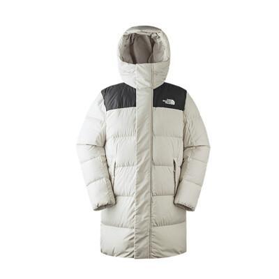 the north face 男 600fp 長版防風防潑羽絨外套淺灰7w7k/登山/保暖外套/ 