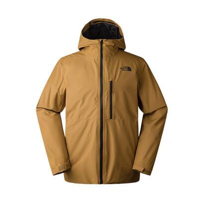 the north face 男 dv防水兩件式羽絨外套卡其色83sl/防潑水外套/連帽外套/風 