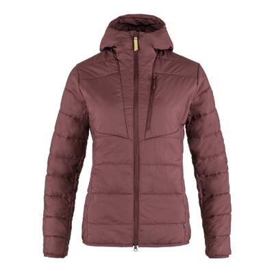 fjallraven 小狐狸 女 keb 化纖連帽夾克深葡萄紅f89630/化纖外套/登山外套/ 