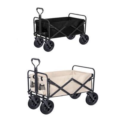 樂邦8吋手拉折疊露營推車/無桌板(96x50cm 拉桿 購物 收納) 
