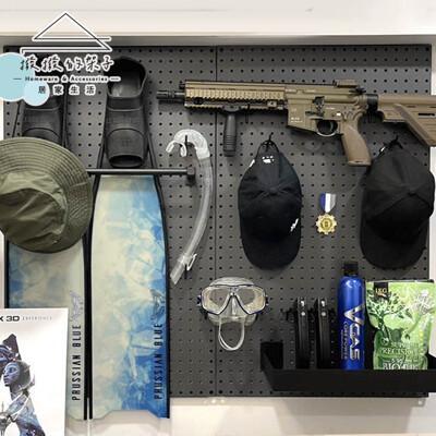 (撥撥的架子) 86x53cm 洞洞板 潛水收納 運動用品收納牆 收納架 商場展示架 居家置物架 