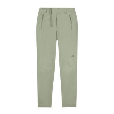 the north face 女 防風防潑水軟殼長褲 ap綠茶色7qo3/防風長褲/休閒長褲/運 