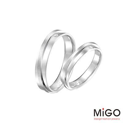 migo 擁抱純銀成對戒指 