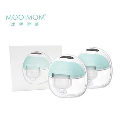 雙入mooimom 沐伊孕哺 免手持電動吸乳器尊爵版(偏遠地區不配送) 悅兒園婦幼生活館 