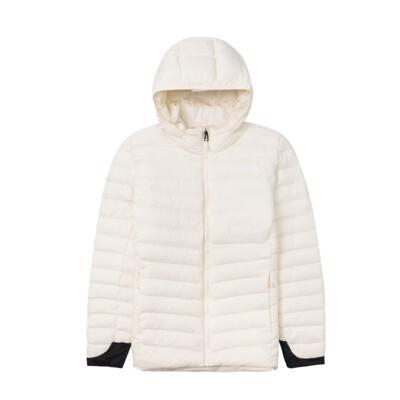 the north face 女 700fp 羽絨可套式外套沙丘白89y4/登山/防風/連帽/防 