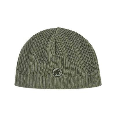 mammut 長毛象 sublime beanie 刺繡logo針織保暖羊毛帽沼澤綠1191-0 