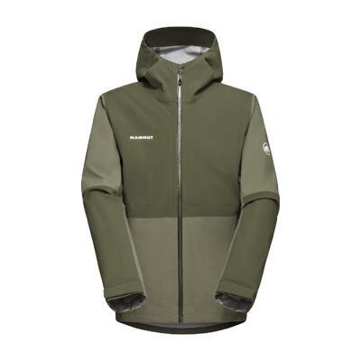 mammut 長毛象 男 linard guide af 輕量防水防風連帽外套沼澤綠/深沼澤綠1 