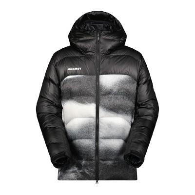 mammut 長毛象 男 gravity in af 防潑水羽絨連帽外套黑/白1013-0326 