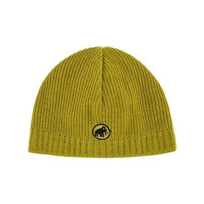 mammut 長毛象 sublime beanie 刺繡logo針織保暖羊毛帽光暈黃1191-0 