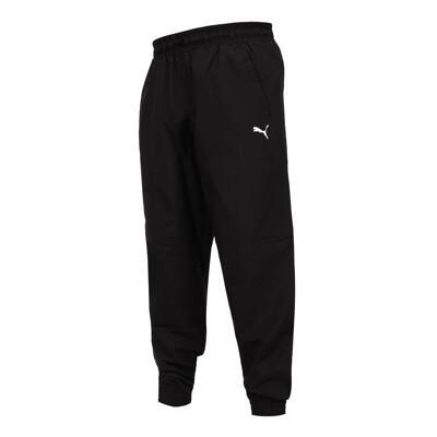 puma 男基本系列open road工裝長風褲-慢跑 有氧 休閒 黑白 